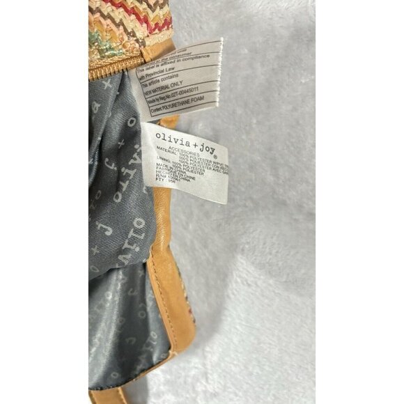 Olivia + Joy Women's Purse Chevron Multicolor Casual Classic Retro Clutch - Picture 9 of 9